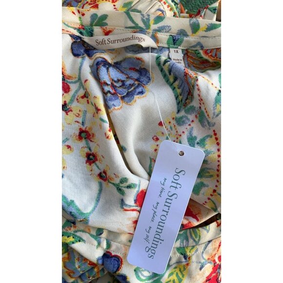 Soft Surroundings Kara Maxi Dress Floral Printed 1XPS - Picture 6 of 8